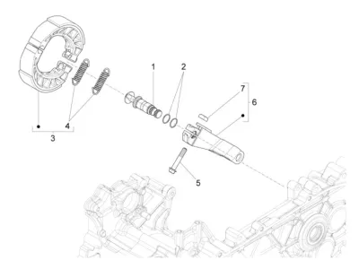 Rear brake system