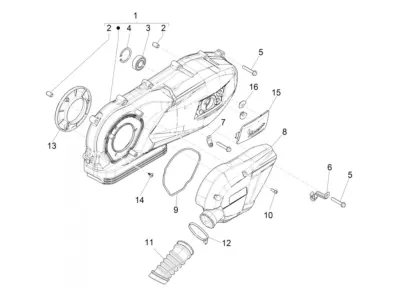 Engine casing cover