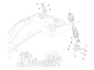 Rear shock absorber