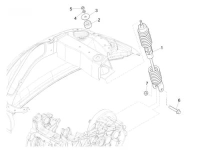 Rear shock absorber