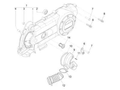 Engine casing cover
