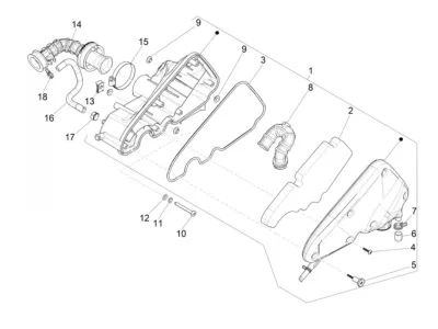 Air intake filter