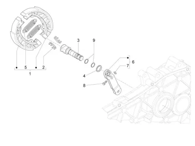 Rear brake system
