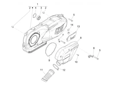 Engine casing cover