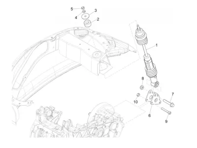 Rear shock absorber