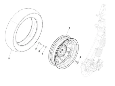 Roue avant