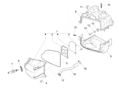 Tapa deflector cilindro