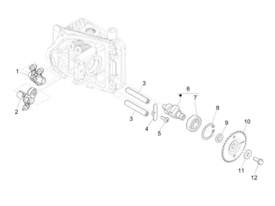 Fixation bras oscillant