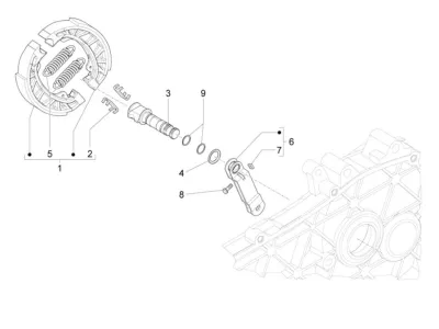 Rear brake system