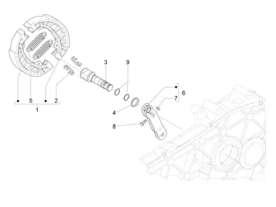 Rear brake system