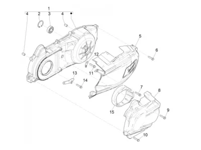 Engine casing cover