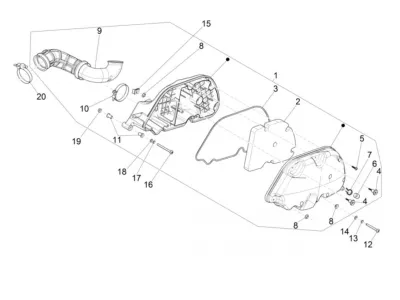 Air intake filter