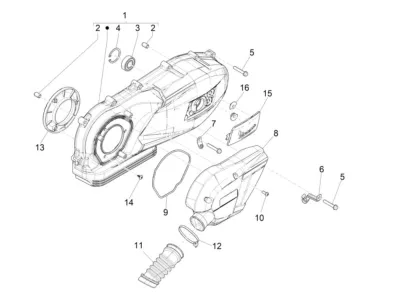Couvercle carter moteur
