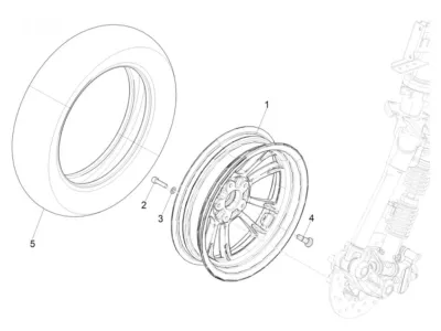 Roue avant