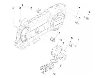 Engine casing cover