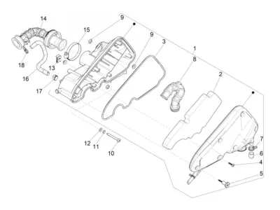 Air intake filter