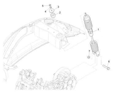 Rear shock absorber