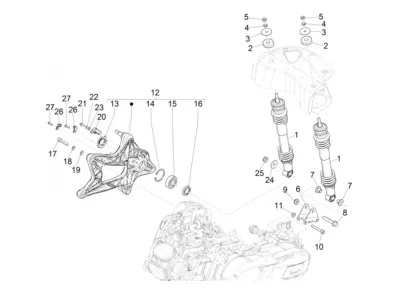 Rear shock absorber