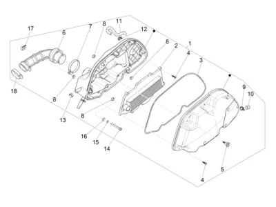 Air intake filter