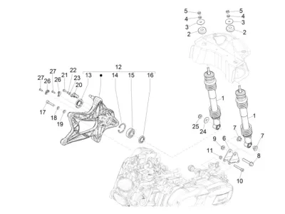 Rear shock absorber
