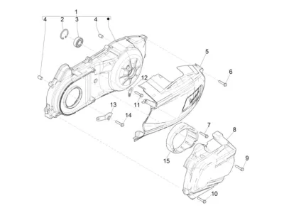 Engine casing cover