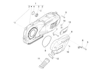 Couvercle carter moteur