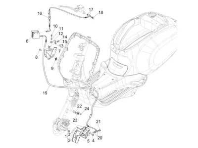 Front brake system