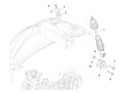 Rear shock absorber