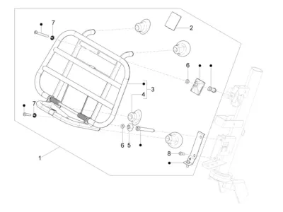 Porte bagages avant