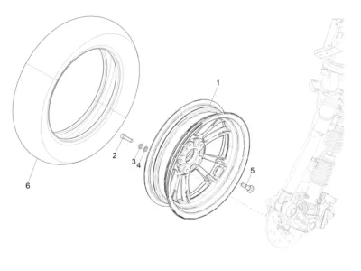 Roue avant