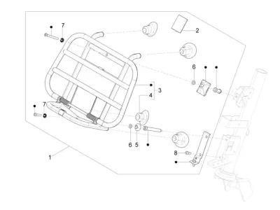 Porte bagages avant