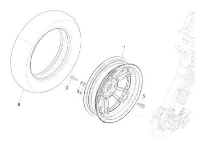 Roue avant