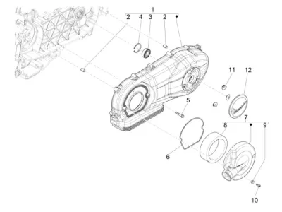 Engine casing cover