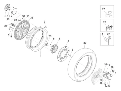 Rear wheel