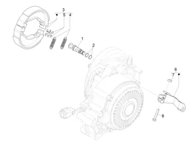 Rear brake system