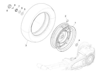 Rear wheel