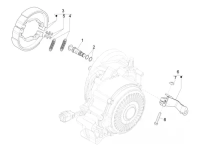 Bakbromssystem