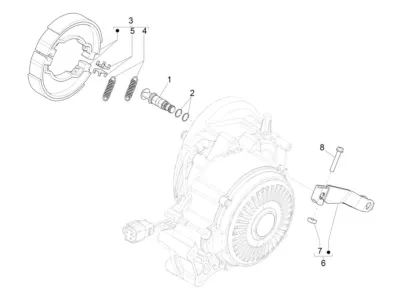 Rear brake system