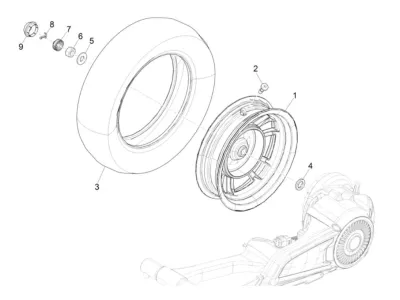 Rear wheel