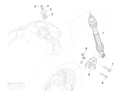 Rear shock absorber