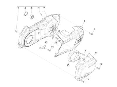 Engine casing cover