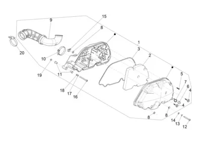 Air intake filter