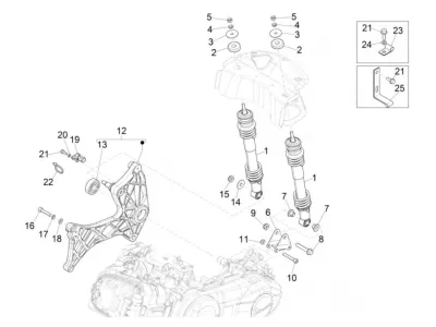 Rear shock absorber