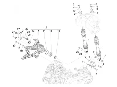 Rear shock absorber
