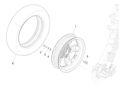 Roue avant