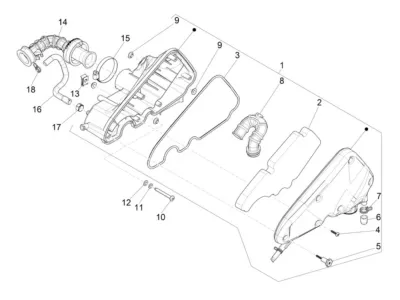 Air intake filter