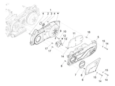 Tapa carcasa de motor