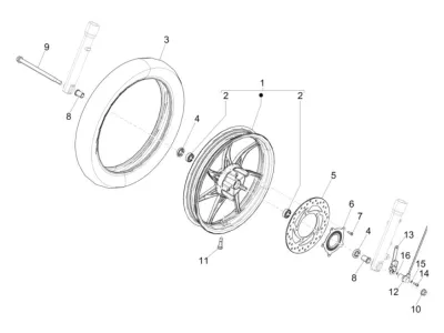 Ruota anteriore