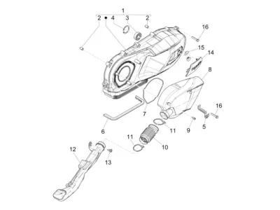 Engine casing cover
