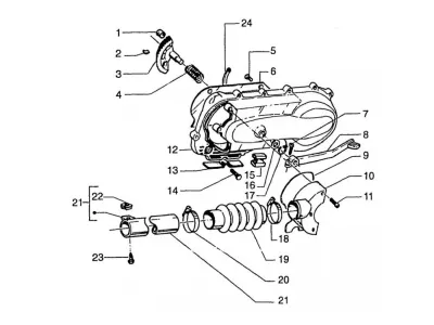 Tapa carcasa de motor